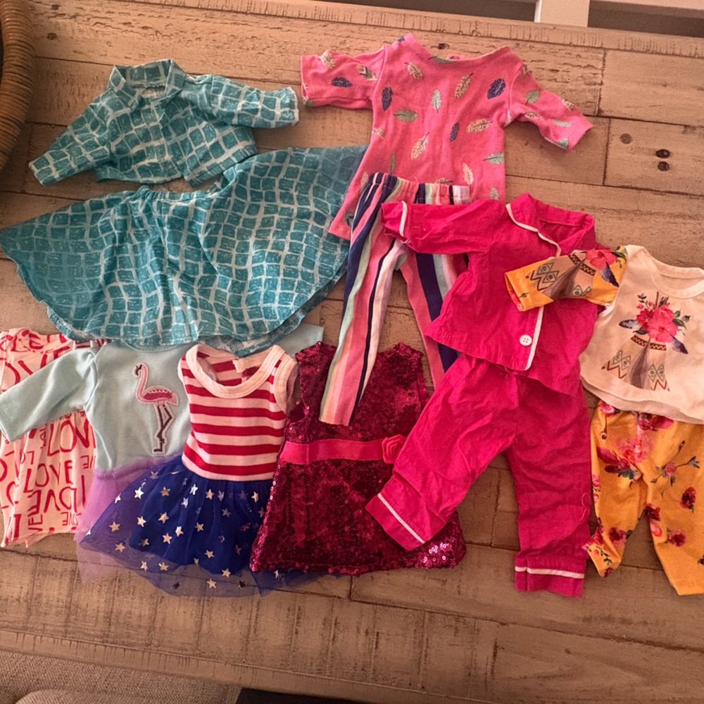 Colorful Babydoll Clothing Set